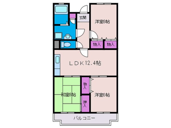 フィオーレ中井の物件間取画像